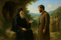 Ὁ Ἐρημίτης δέχεται τοὺς ἀνθρώπους