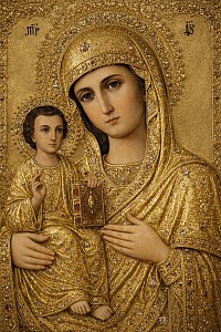 Ορθόδοξη εικόνα της Δεξιοκρατούσας, 18-19ος αιώνας